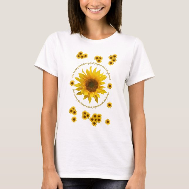 Camiseta de la cita del girasol (Anverso)