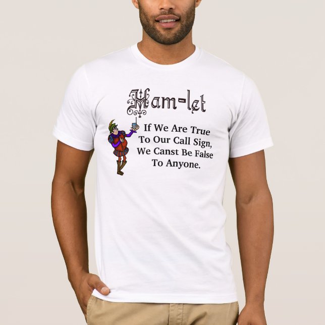 Camiseta de la cita del indicativo de Hamlet del (Anverso)