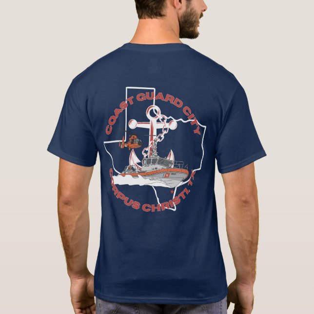 Camiseta de la Ciudad de la Guardia Costera Corpus (Reverso)