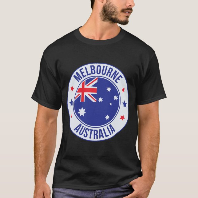 Camiseta de la ciudad de Melbourne, Australia (Anverso)