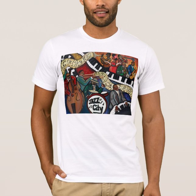 Camiseta de la ciudad del jazz (Anverso)