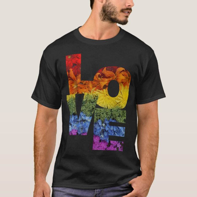 Camiseta de la colección de flores de amor (Anverso)