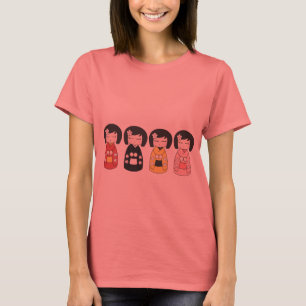 Camiseta de la colección de Kokeshi