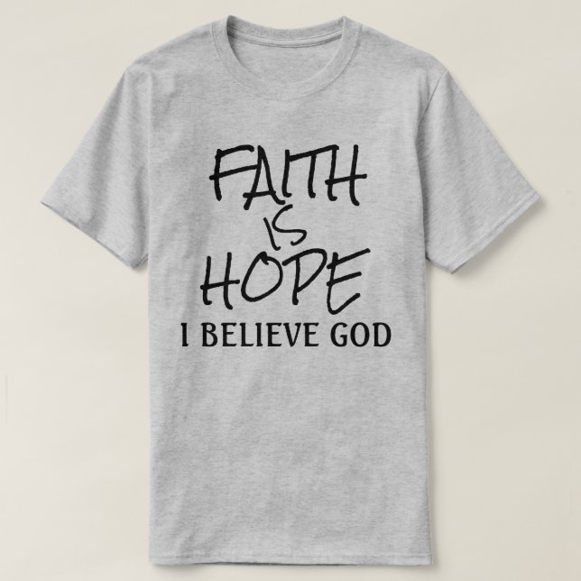 Camiseta de la Colección de Regalos de Fe (Diseño del anverso)