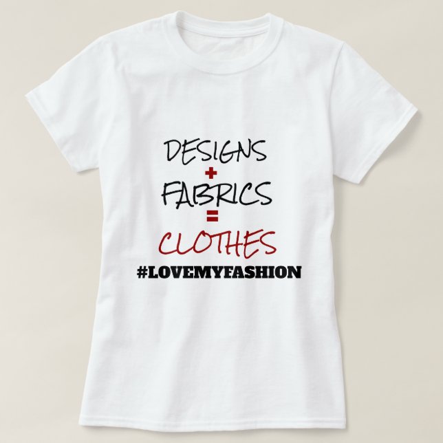 Camiseta de la colección Shopping Queen (Diseño del anverso)