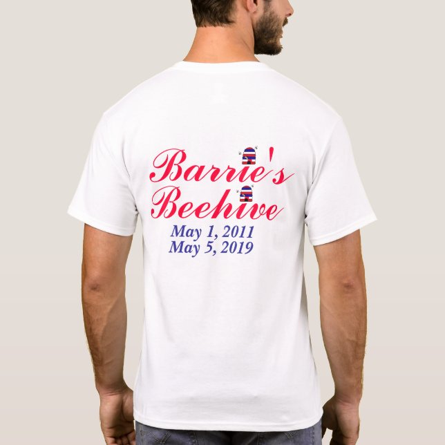 Camiseta de la colmena de Barrie (Reverso)
