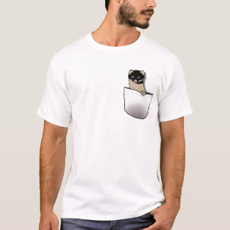 Camiseta de la comadreja del bolsillo