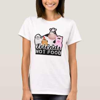 Camiseta de la comida de los amigos no