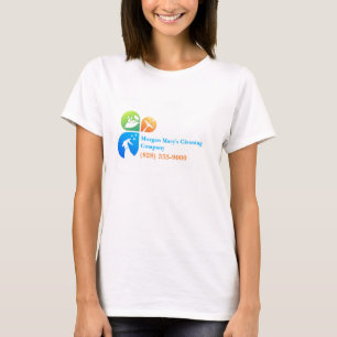 Camiseta de la compañía de limpieza personalizada 