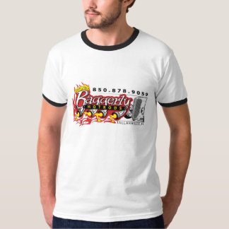 Camiseta de la compañía del coche de carreras