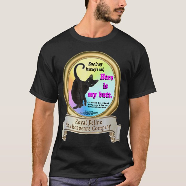 Camiseta de la Compañía Shakespeare Royal Feline (Anverso)