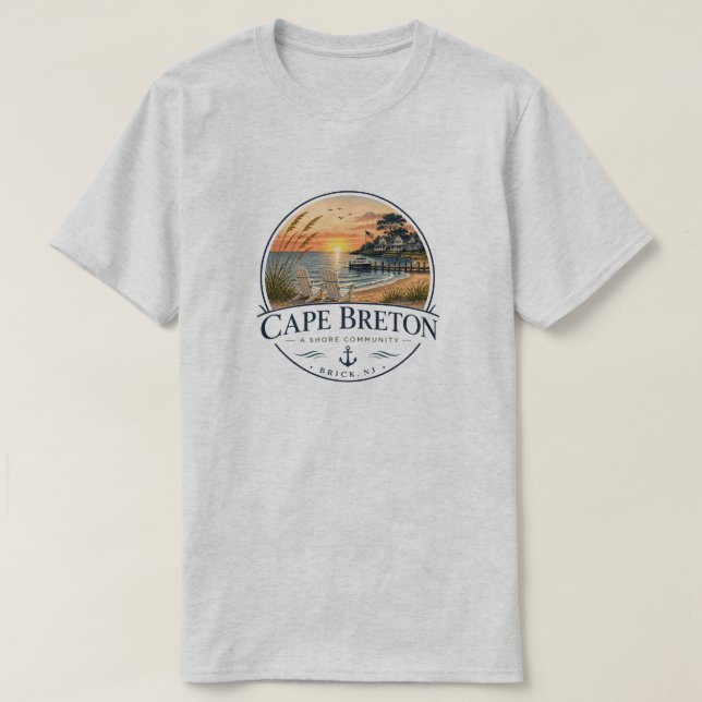 Camiseta de la comunidad de Cape Breton Shore (Diseño del anverso)