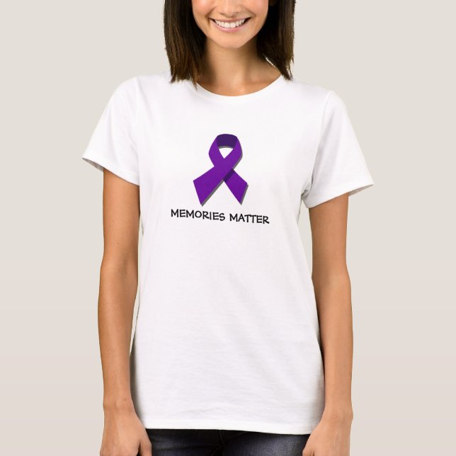 Camiseta de la conciencia de Alzheimer de la (Anverso)