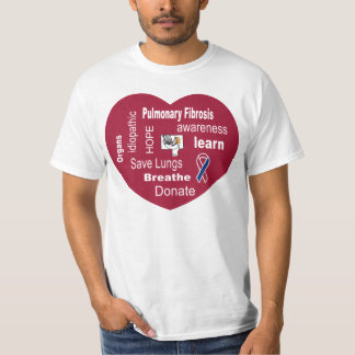 Camiseta de la conciencia de la fibrosis pulmonar