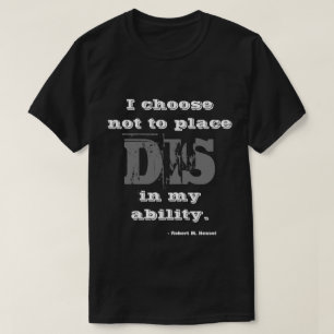 Camiseta de la conciencia de la incapacidad