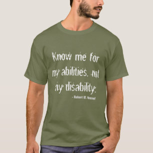 Camiseta de la conciencia de la incapacidad