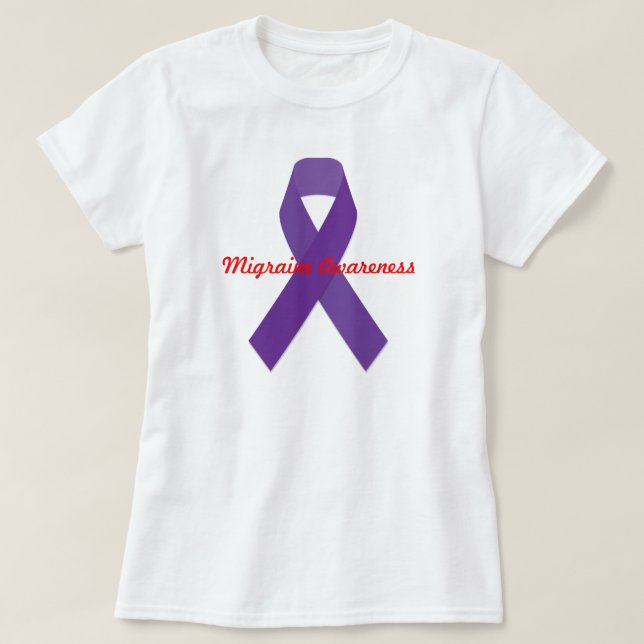 Camiseta de la conciencia de la jaqueca de las (Diseño del anverso)