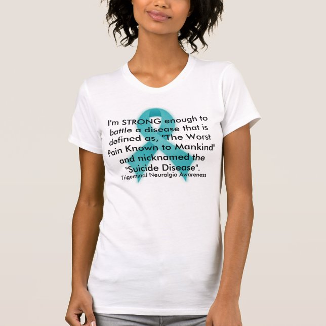 Camiseta de la conciencia de la neuralgia de (Anverso)