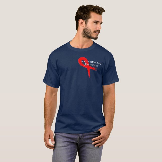 Camiseta de la conciencia de Vera del Polycythemia (Anverso completo)