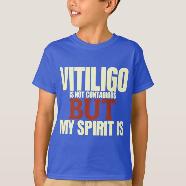 Camiseta de la conciencia de Vitiligo (Anverso)
