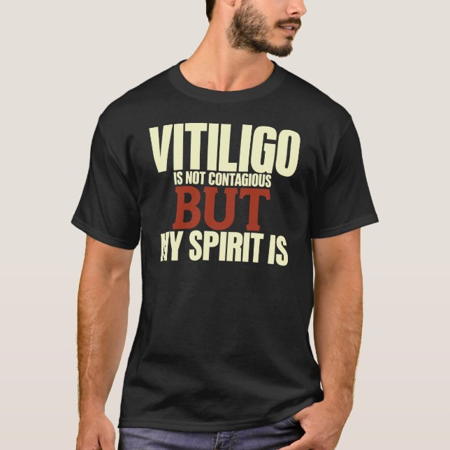 Camiseta de la conciencia de Vitiligo (Anverso)