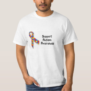 Camiseta de la conciencia del autismo de la ayuda