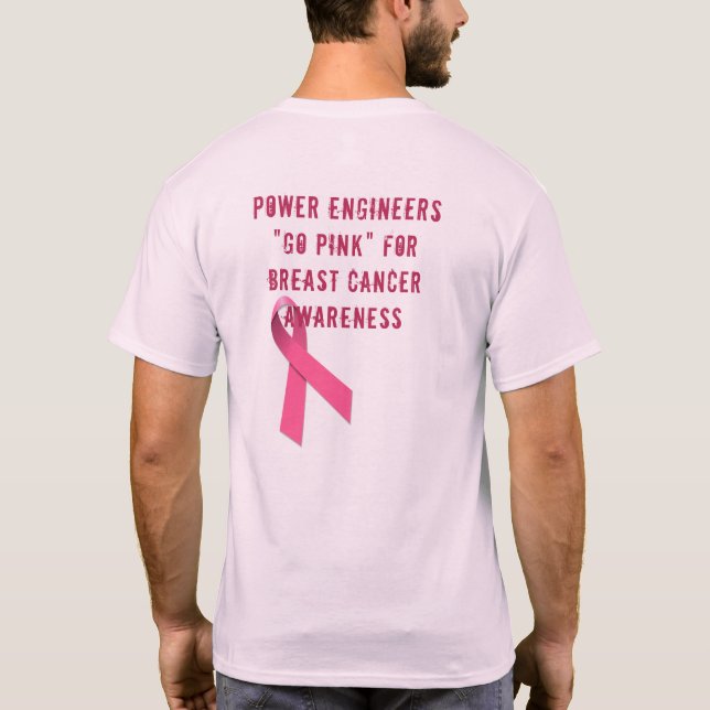 Camiseta de la conciencia del cáncer de pecho de (Reverso)