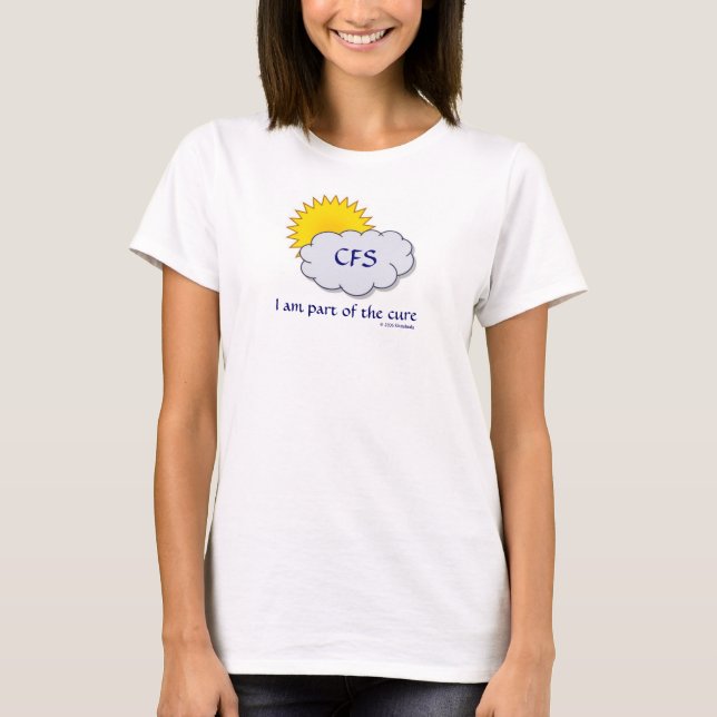 Camiseta de la conciencia del CFS (Anverso)