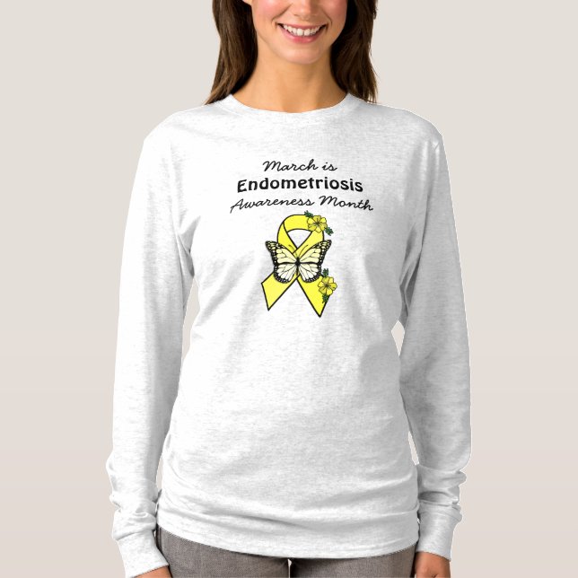 Camiseta de la Concienciación sobre la Endometrios (Anverso)