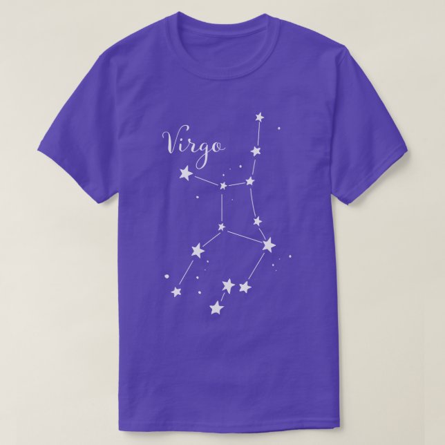 Camiseta de la constelación del zodiaco del virgo (Diseño del anverso)