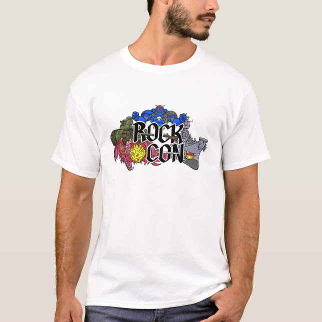 Camiseta de la Convención de Rock-Con Game 2026 (Anverso)