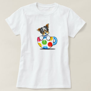 Camiseta de la Copa Dot Biewer Yorkie Polka