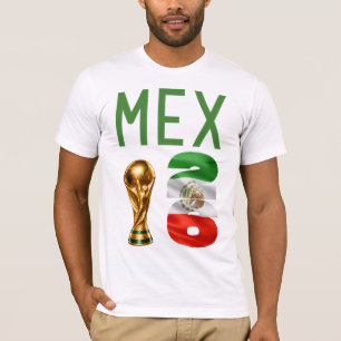 Camiseta de la Copa Mundial de México 2026 con nom