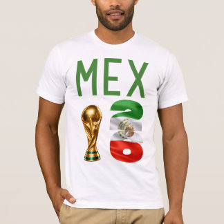 Camiseta de la Copa Mundial de México 2026 con nom