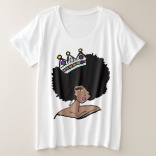 Camiseta de la corona afro