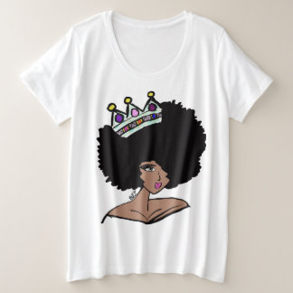 Camiseta de la corona afro