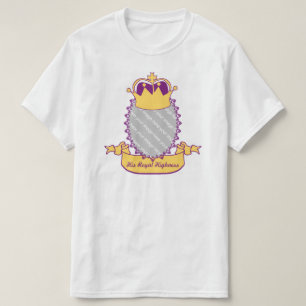 Camiseta de la Corona de la Alteza Real personaliz