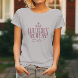 Camiseta de la corona del día de la madre de la re