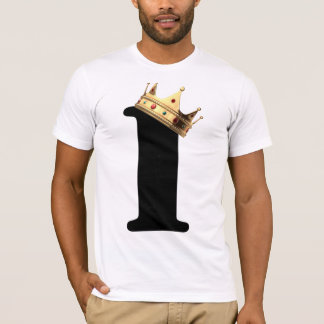 camiseta de la corona del número uno