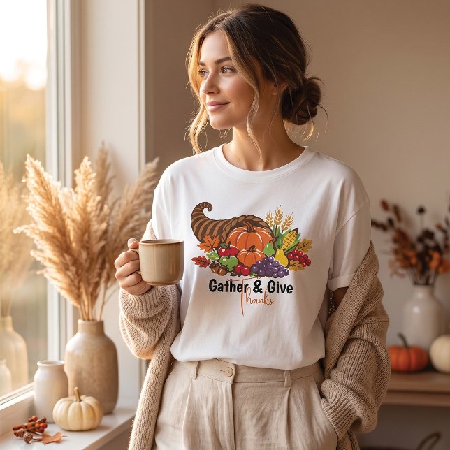 Camiseta de la Cosecha de la Cornucopia del Día de (Subido por el creador)