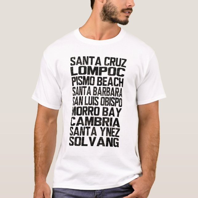 Camiseta de la Costa Central de California (Anverso)
