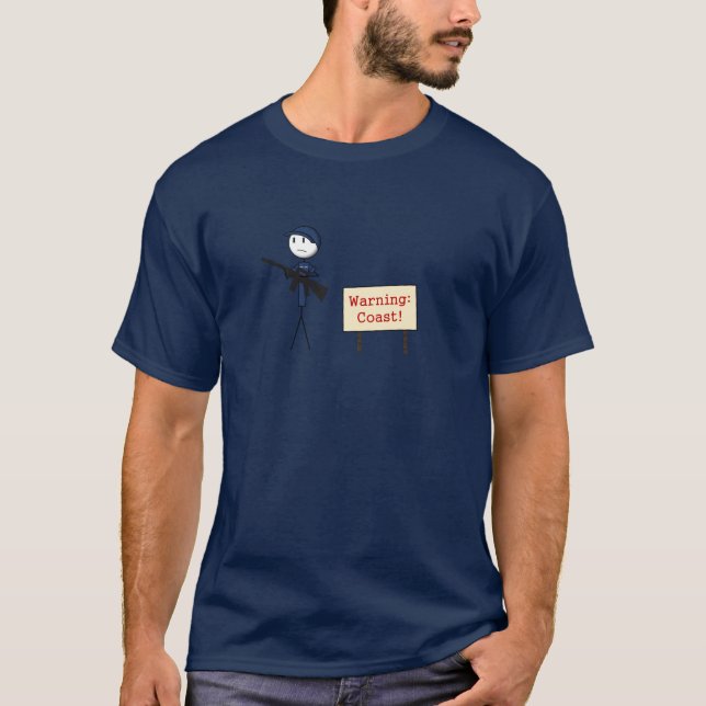 Camiseta de la "costa de cuidado" (Anverso)