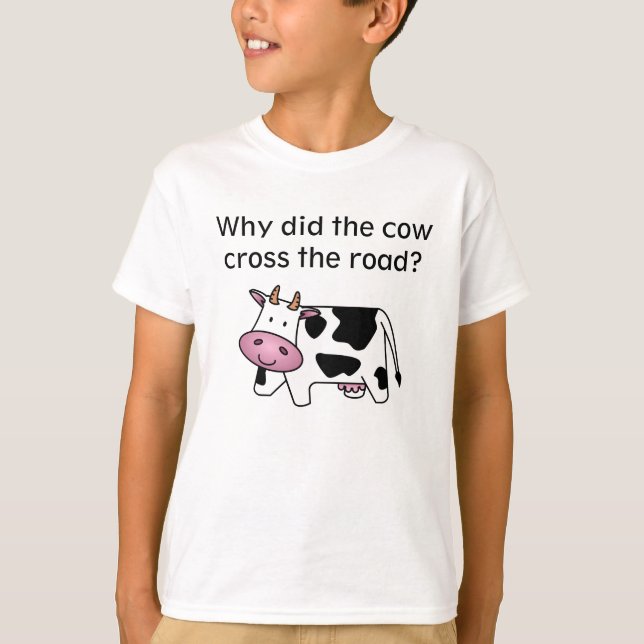 Camiseta de la criba de la vaca (Anverso)