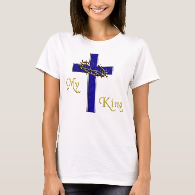 Camiseta de la Cruz Cristiana de mi Rey (Anverso)
