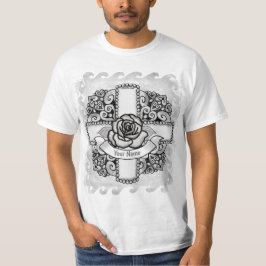 Camiseta de la Cruz Cristiana Rosa