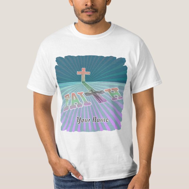 Camiseta de la Cruz de la Fe Cristiana (Anverso)