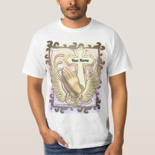 Camiseta de la Cruz de las Manos de Oración