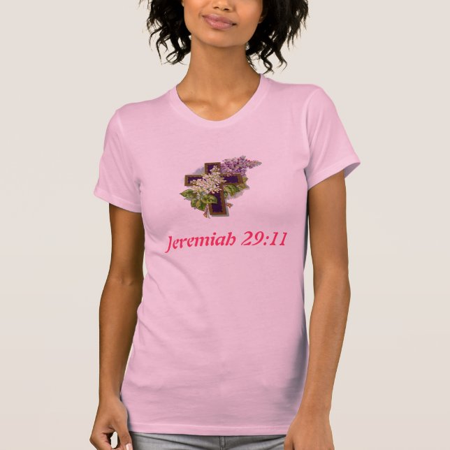 Camiseta de la cruz del 29:11 de Jeremiah (Anverso)