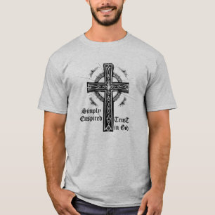 Camiseta de la Cruz Ornate Sencilla