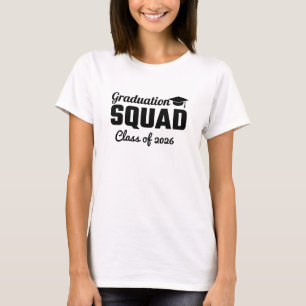 Camiseta de la cuadrilla de graduación